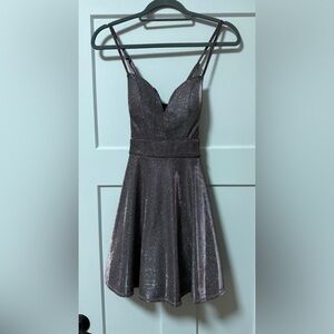 Windsor Shimmering Purple Midi Dress